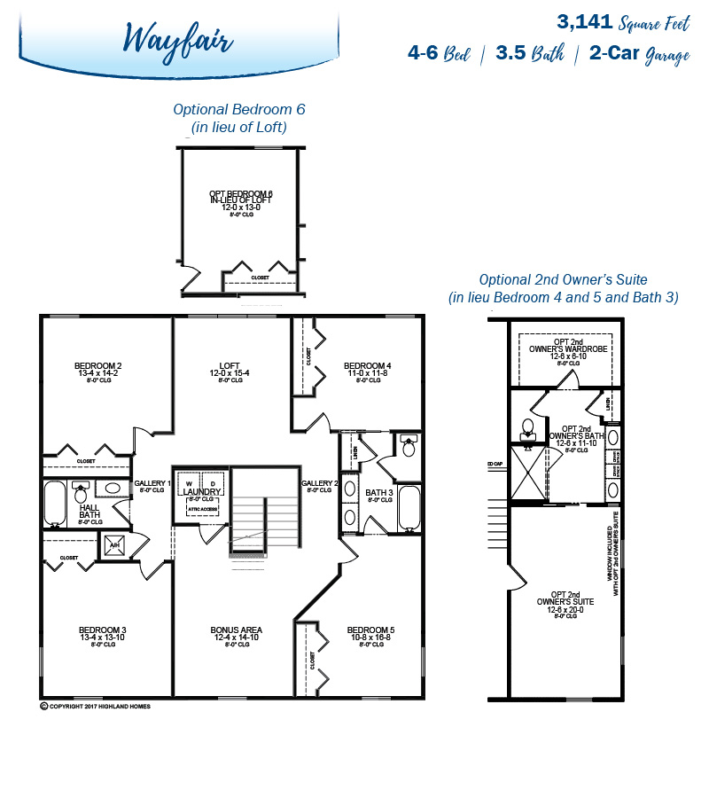 Wayfair Home Floor Plan at Siena Reserve in St. Cloud, FL